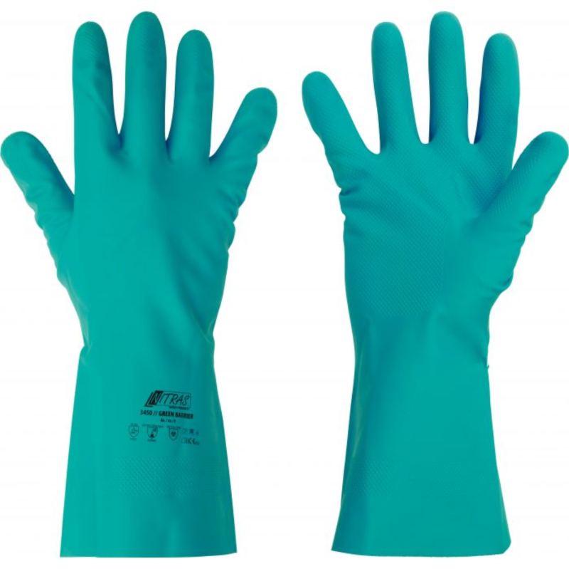 Nitras 3450 Nitrilhanschuhe Grün